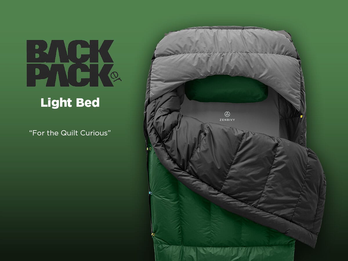 PRESS: Zenbivy in Backpacker’s Best Sleeping Bags List