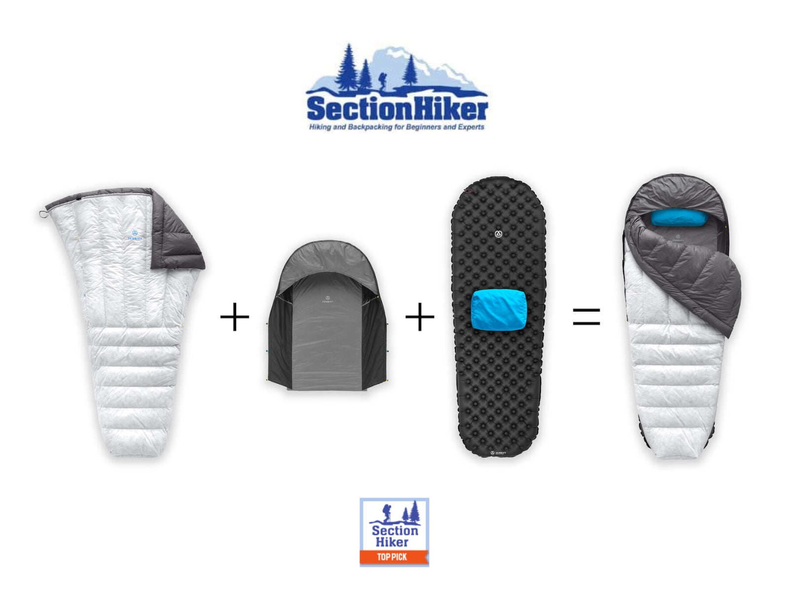 PRESS: Zenbivy Ultralight Bed in Section Hiker's "10 Best Down Sleeping Bags"