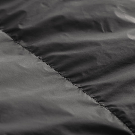 Close-up of 15D Nylon Taffeta fabric used in Zenbivy sleeping bags, showcasing smooth, durable shell material designed for lightweight camping and backpacking gear.
