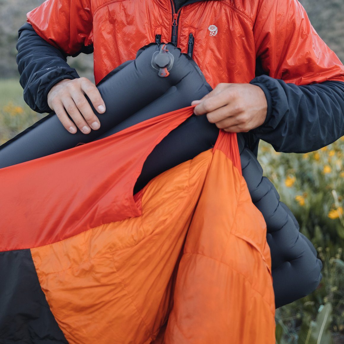 Our Light Mattress is ideal for those that backpack often. It is both lighter and more compact than the Flex Mattress. Our Light Mattress is soft, silent and warm with 180g of fully baffled insulation.