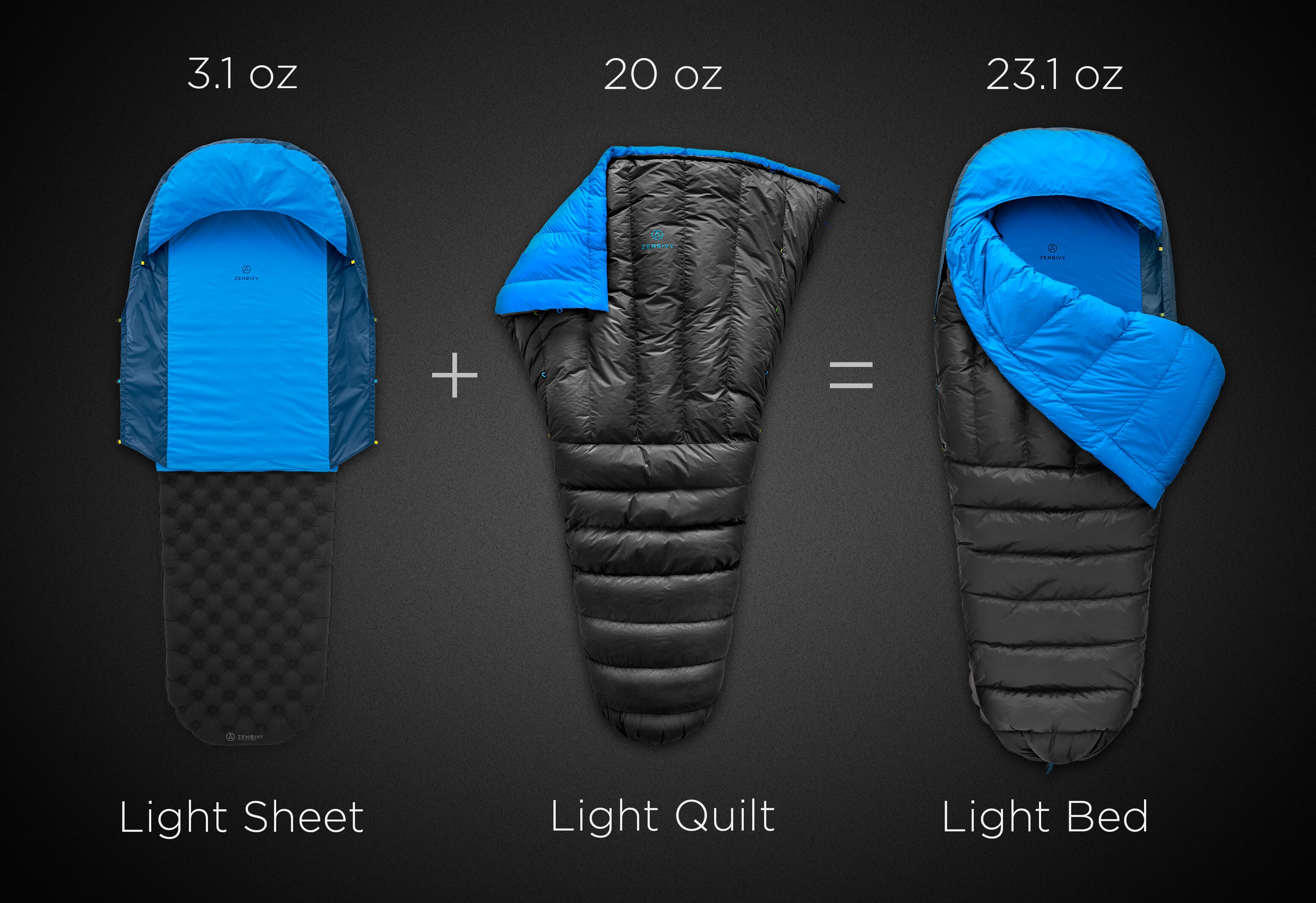 Draft-Free Backpacking Sleep System | Zenbivy Light Bed