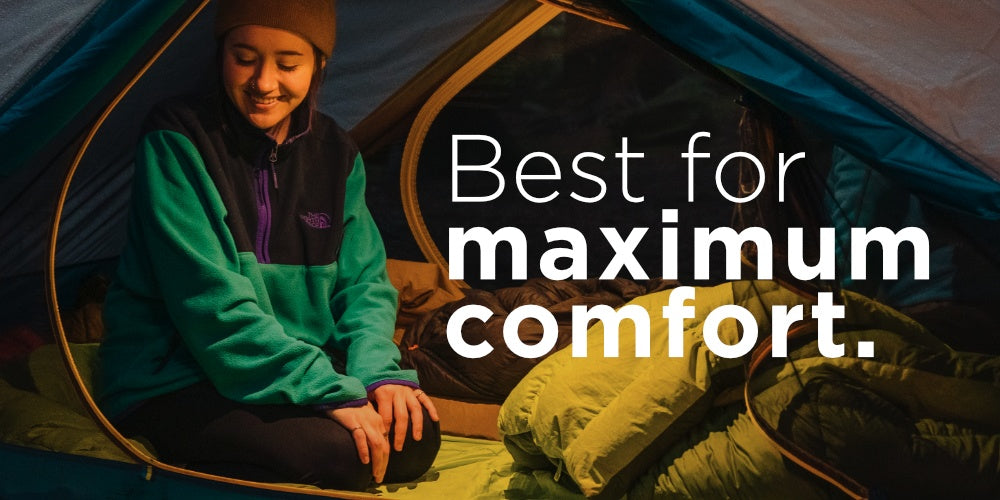 Shop complete sleeping bag bundles. The Zenbivy Bed + Flex Mattress is best for maximum comfort.